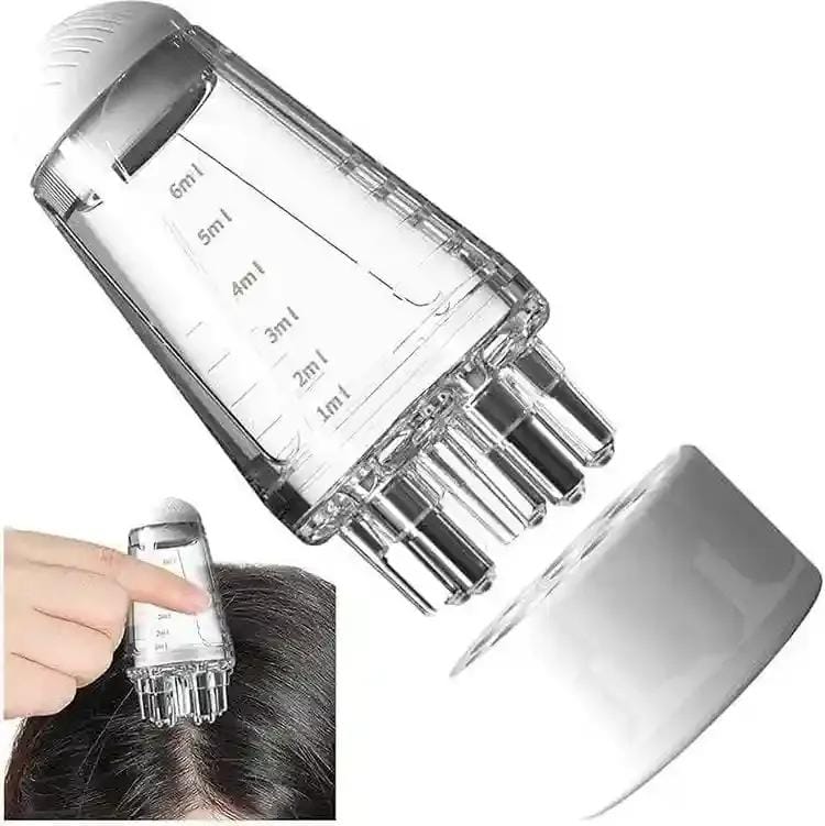 hair applicater for scalp maassaging